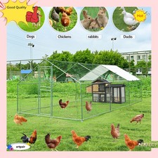 20x10ft Outdoor Pet Dog Run House Kennel Shade Cage Enclosure w/Cover Playpen