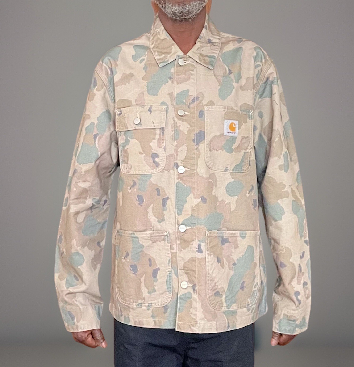ALTRA Cappotto Carhartt WIP Michigan I024849 mimetico marea timo pietra lavata M