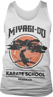 Cobra Kai Miyagi-Do Karate School Tank Top White