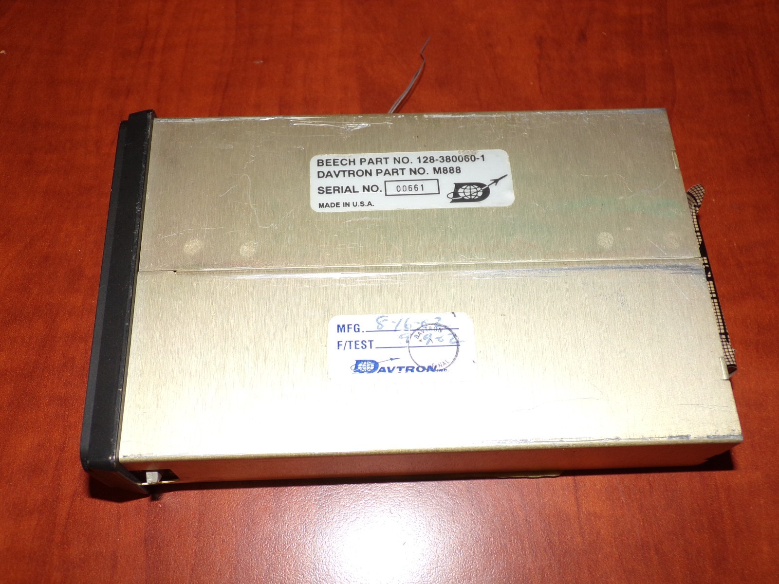 Beechjet 400A Digital Clock, 128-380060-1, DAVTRON M888