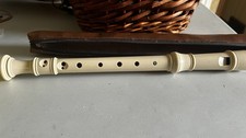 MIE 175W Soprano Recorder With Brown Carrying Case, Used, Durable Affordable