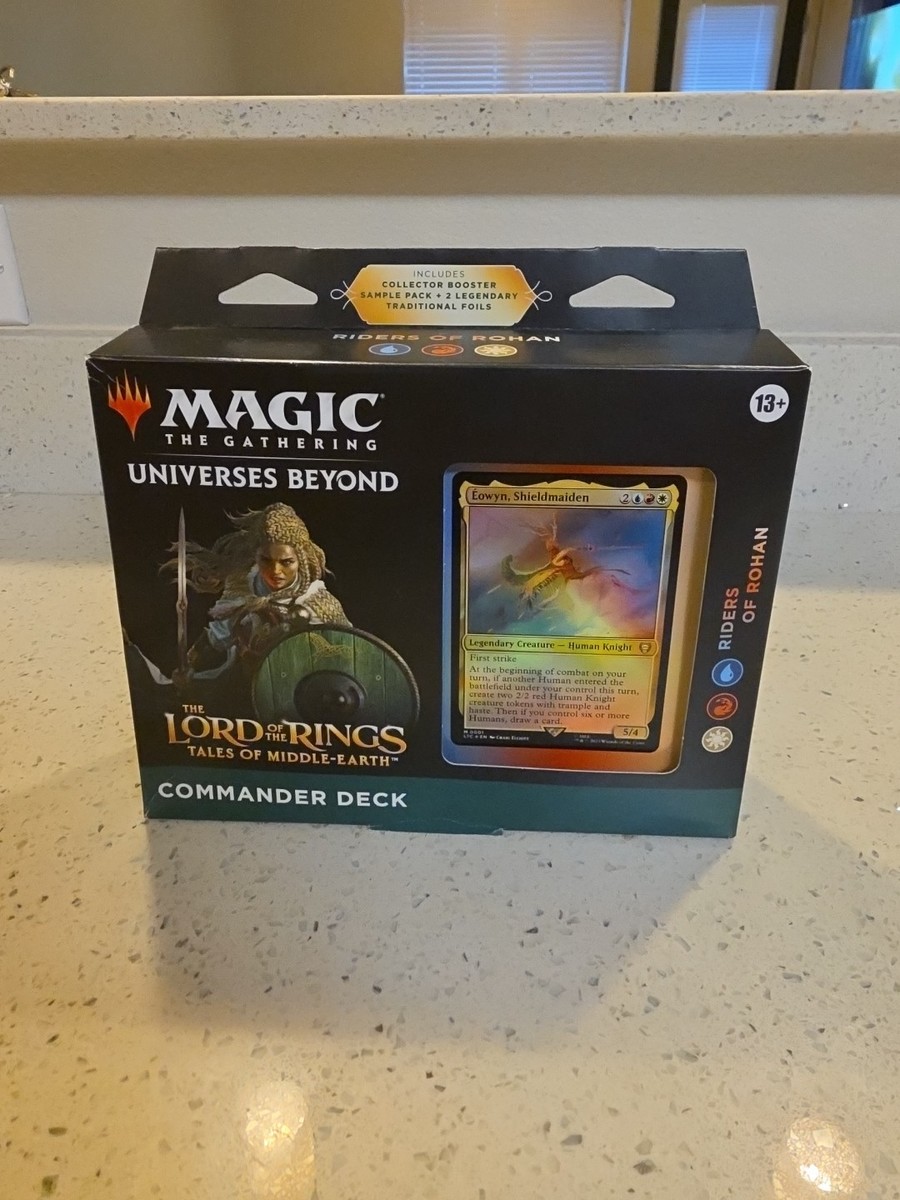 mtg rohan commander deck Riders Of Magic: The Gathering – Lord Of The Rings: Tales Of Middle Earth Deck (Riders Of Rohan) – NEW/Factory Sealed Sauron Commander Deck edged corners of the cards! The Lord of The Rings: