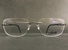 Silhouette Eyeglasses Frames 5555 KS 6560 Titan Blend Smoky Black 56-19-150
