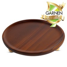 Garnen Kitchen D&eacute;cor Wooden Tray for Bathroom Vanity Countertop Pedestal Stand