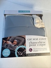 New J J Cole Cuddly Car Seat Cover All Season Lightweight Baby Infant Gray Soft