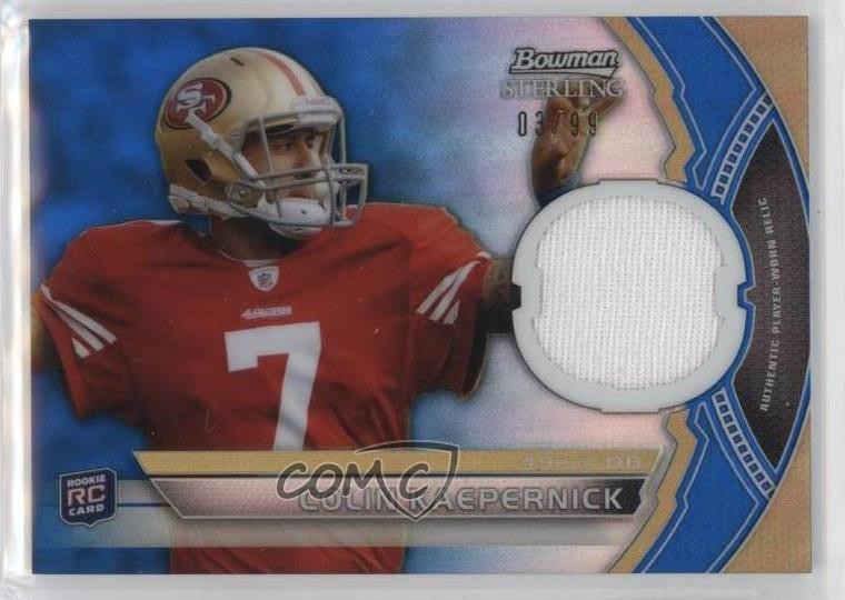 Colin Kaepernick Bowman Sterling Relic #BSRCK Blue Refractor
