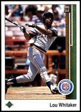 Lou Whitaker 1989 Upper Deck #451 Tigers MLB READ FREE SHIPPING AutographDen
