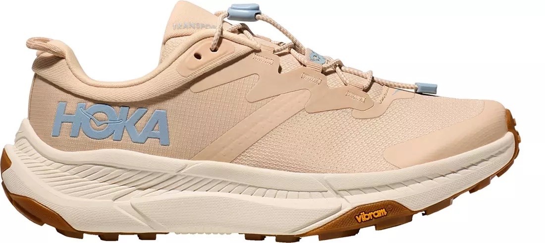 Hoka One One Transport Trail Womens Running Shoes Size 7 B Tan White 1123154