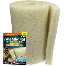 Almohadilla de filtro gruesa 2 gruesos 24 x 56 rollo a granel expertos acuáticos estanque crema pulgadas
