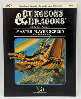VTG. TSR 1985 Dungeons & Dragons Master Player Screen Ft. The Spindle -Free Ship