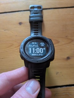 Garmin Instinct GPS Watch Heart Rate Monitor Black 45mm