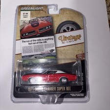 2021 GREENLIGHT 1971 DODGE CHARGER SUPER BEE VINTAGE AD CARS SERIES 4 1:64 CAR