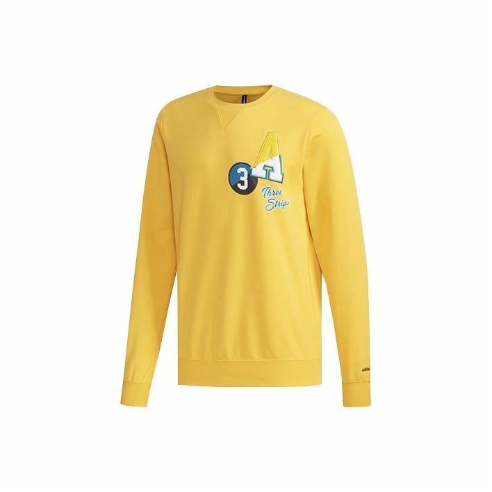 adidas neo Street Collegiate Style Hoodie Men's Gold