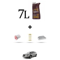 Hoffcar Wartungskit 4 Filter Und 7L ÖL FüR Audi Allroad Iii (4GH) 3.0 Tfsi 245
