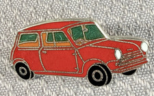 Mini Lapel Hat Cap Pin Classic Red Mini Cooper Car Vintage