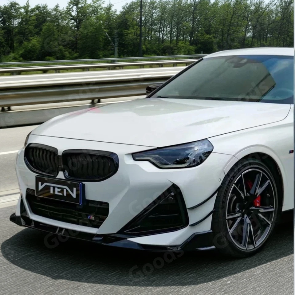 Alerón divisor delantero labio inferior del parachoques para BMW G42 serie 2 230i M240i 2022-25 Foto 2 de 4