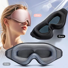 3D Sleeping Mask Block Out Light Soft Padded Sleep Mask For Eyes Slaapmasker Eye