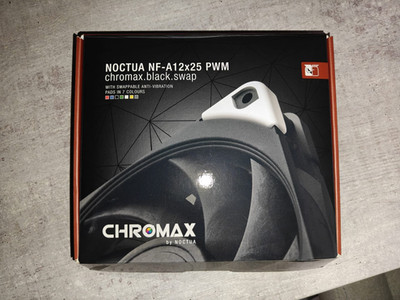 Noctua NF-A12x25 PWM chromax.black.swap PWM Lüfter - Schwarz