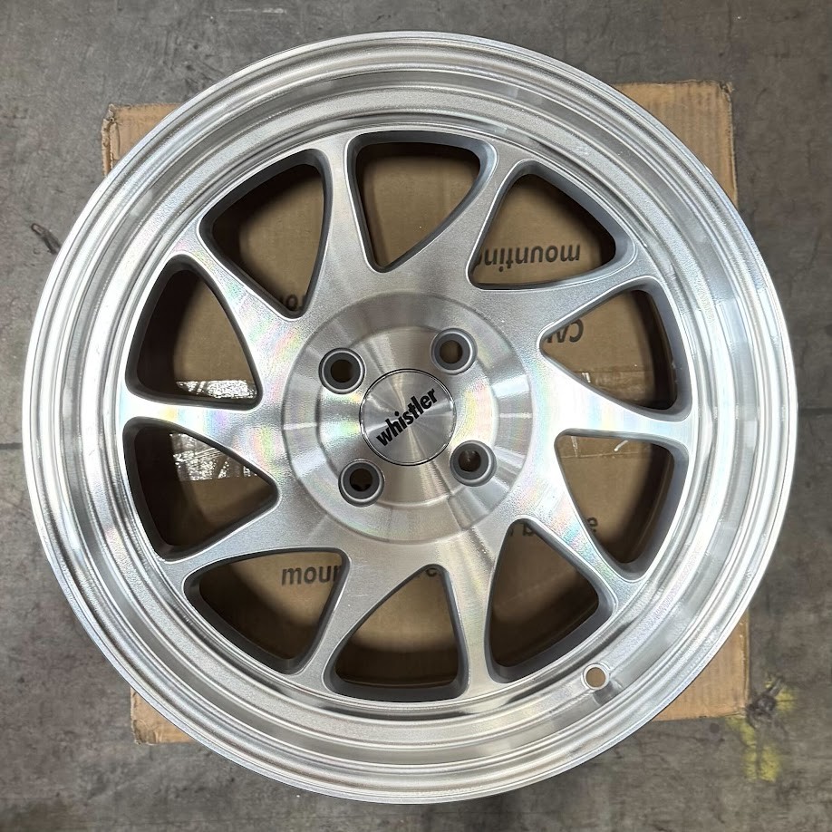Used 16x9 Whistler KR7 4x100 15 73.1 Silver Wheel(1) | eBay