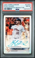 2022 Topps Chrome Veteran Autos Kyle Tucker #CVA-KT Refractor /499 PSA 8 *JQK*