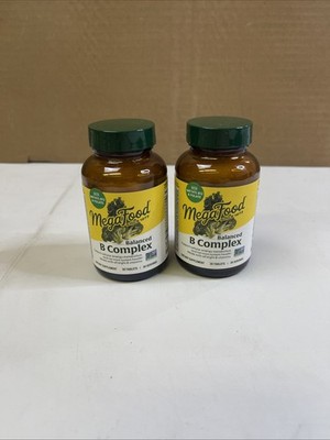 2 Pack MegaFood Balanced B Complex Dairy-Free Gluten-Free Soy-Free.Exp. 08/28