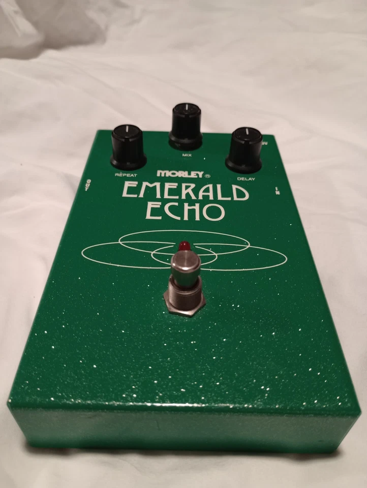 Pedal efecto retardo reverberación analógico vintage Morley Emerald Echo 1997  Foto 2 de 4
