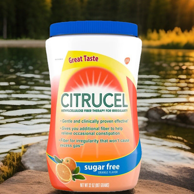 32oz Citrucel Sugar Free Fiber Powder for Irregularity Orange Flavor NEW 6/2026