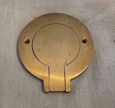 Brass Hinged Panel Footplate for Volleyball 4 1/2 Inch