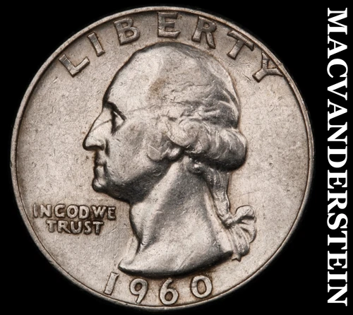 1960-D Washington Quarter- Silver- Scarce Better Date No Reserve #J2524