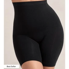Shapermint Empetua Black XL/XXL High Waisted Shaper Shorts 55021 Shapewear Light