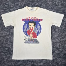 Vintage 1995 Betty Boop Talk of the Town TShirt Mens Size L White USA Made
