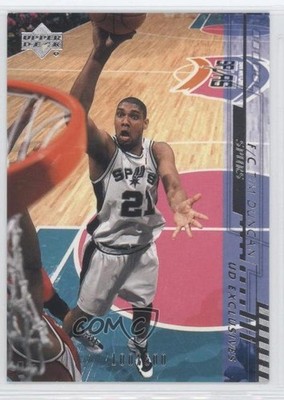 2000-01 Upper Deck Silver UD Exclusives 100/500 Tim Duncan #150 HOF 0b9