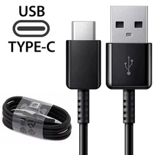 Universal 3ft USB C Type-C Charger Cable For Samsung Android Phone Black/White