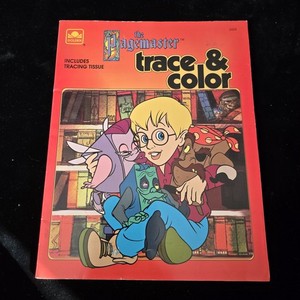 Unused Vintage 1994 The Pagemaster Trace & Color Book By Golden