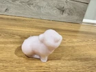 Fenton FAGCA Exclusive Crown Tuscan Pink Pig Figurine Undecorated 3.25”