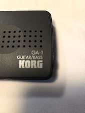 Korg GA-1 Guitar Bass Tuner, LCD Display, Black, Plastic, 4in x 2in