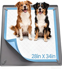 Pee Pad Holder for Dogs - 28" X 34" Silicone Puppy Potty Training Tray Puppy P
