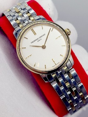 $1349 SWISS [N. MINT] 29mm Frederique Constant Slimline Women's Quartz  Watch 