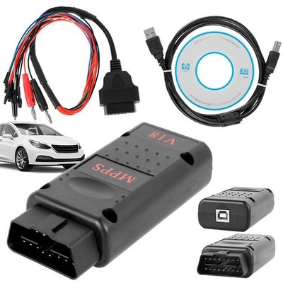 New MPPS SMPS V18 ECU Programming Tool Professional Tricore Cable Programmer Car