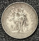 1899 Great Britain Silver Trade Dollar Coin British UK - With Chop Marks