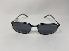 EASYTWIST CT131 BLACK 54-19-140 90 w/ POLARIZED CLIP Half Rimless Eyeglass “W16