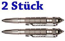 2x Tactical Pen Kugelschreiber mit Glasbrecher & Kubotan zur Selbstverteidigung 