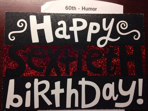 FUNNY 60th BIRTHDAY Card HUMOR, Age 60 Birthday cards by HALLMARK 5 choices 60-1 - Picture 9 of 16