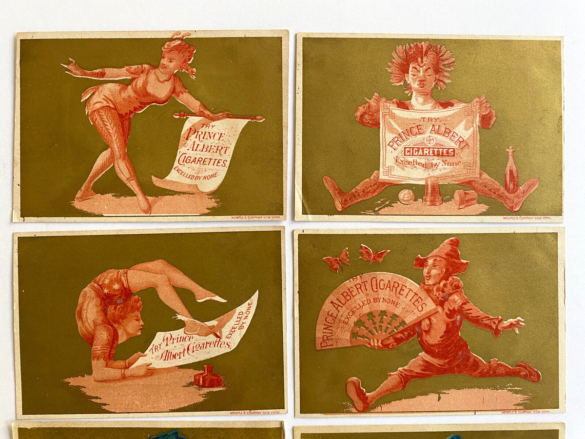 1880s Prince Albert Cigarettes Tobacco Trade Card Lot of 8 | eBay