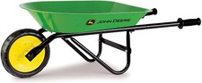 TOMY JOHN DEERE CHILDRENS STEEL WHEEL BARROW