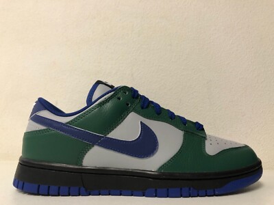 Nike By You Dunk Low Green Blue Black White FV9524-900 Men's Size 8.5