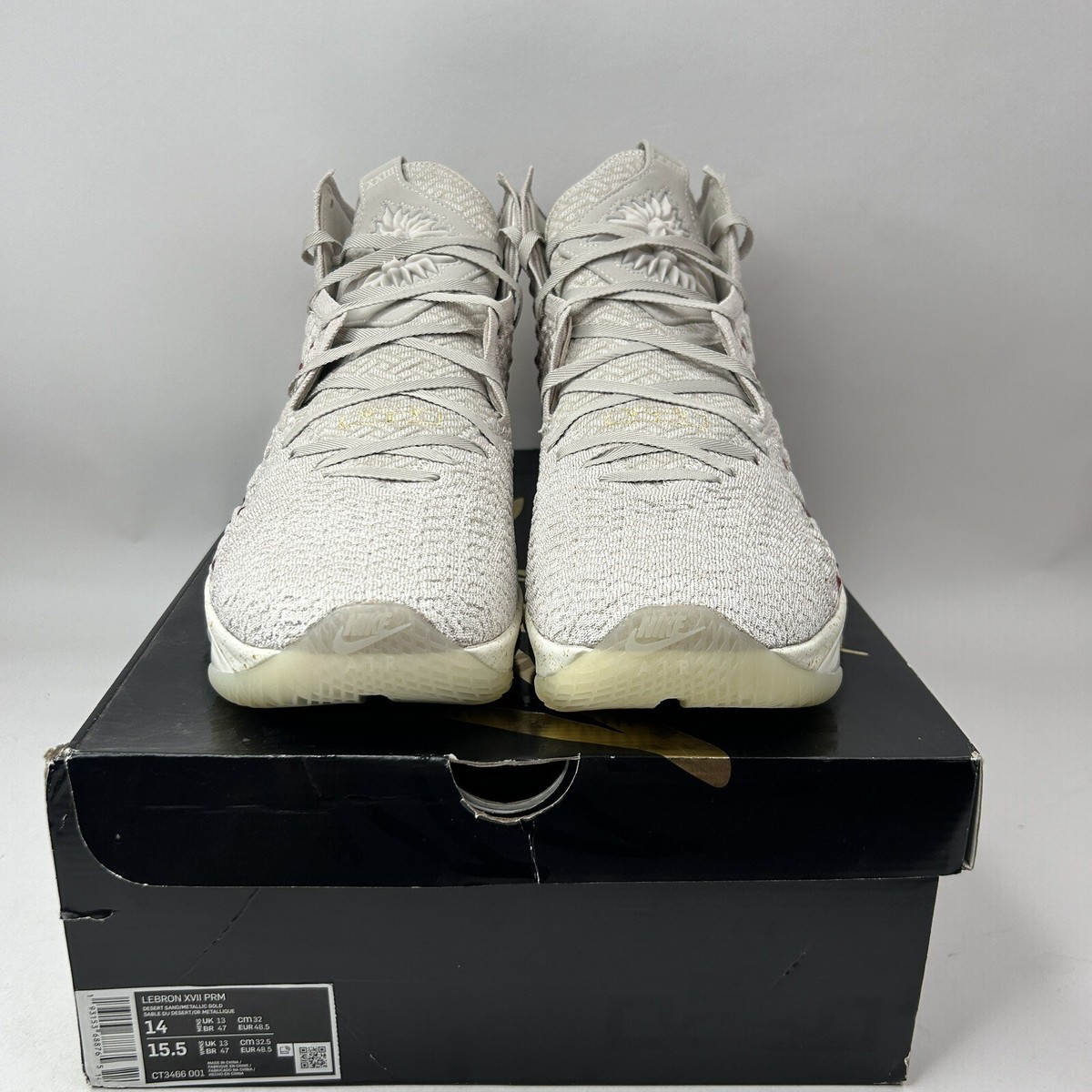 Nike LeBron James 17 XVII “Harlem Win/Win” Desert Sand Gold CT3466