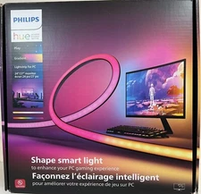 Philips - Hue Play Gradient Lightstrip for 24" to 27" Monitors - Black -FREE S/H