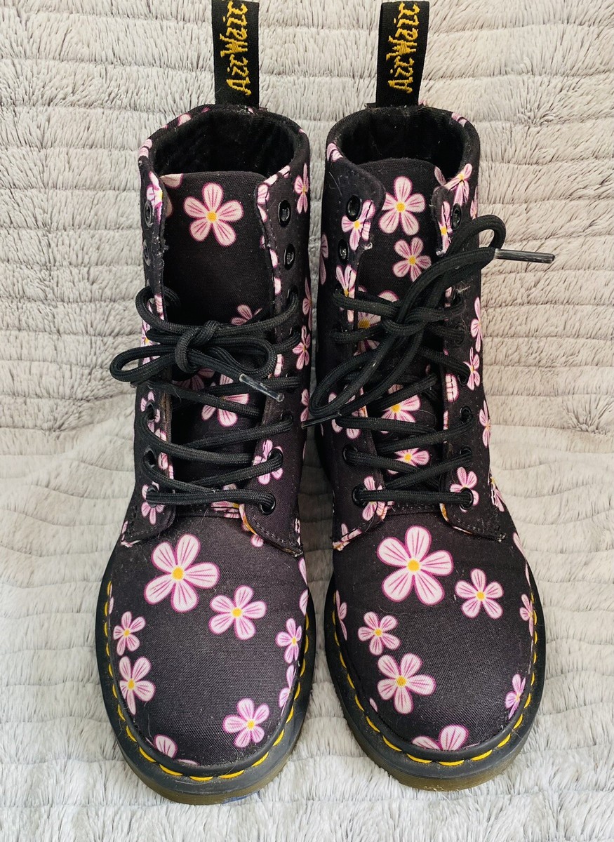 Dr Martens Page Meadow Canvas Boots UK