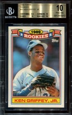 Ken Griffey Jr 1990 Topps 1989 Rookies #11 Rookie RC BGS 10 Pristine
